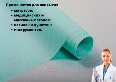 Клеенка медицинская No Brand 200x130 (бирюзовый)