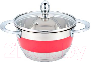 Кастрюля Green Point 2211R-GP (красный) - фото