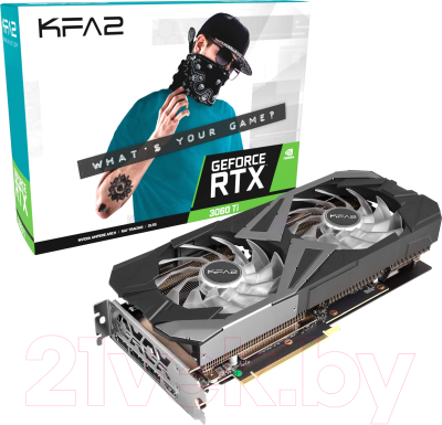 Видеокарта KFA2 RTX3060TI X Black 8GB (36ISL6MD1WTK)