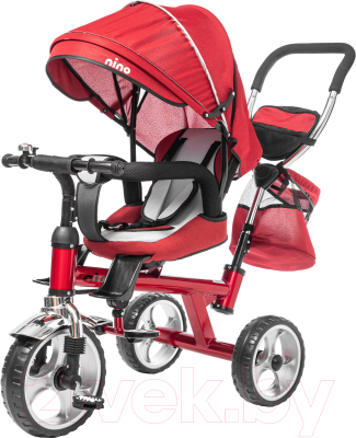 Трехколесный велосипед с ручкой NINO Optima - фото