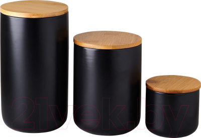 Набор емкостей для хранения No Brand CD005КЧ (черный) - фото