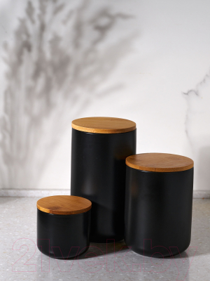 Набор емкостей для хранения No Brand CD005КЧ (черный)