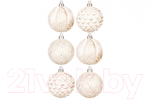 Набор шаров новогодних Elan Gallery Винтажные узоры / 970087