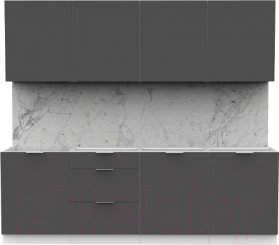 Готовая кухня Интермебель Микс Топ-7 2.2м без столешницы - фото