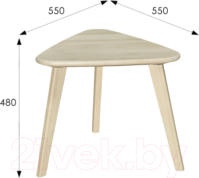 Журнальный столик Мебелик Ретро