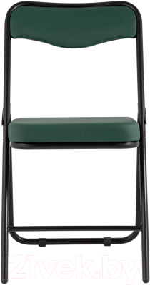 Стул складной Stool Group Джонни (экокожа зеленый/черный матовый)