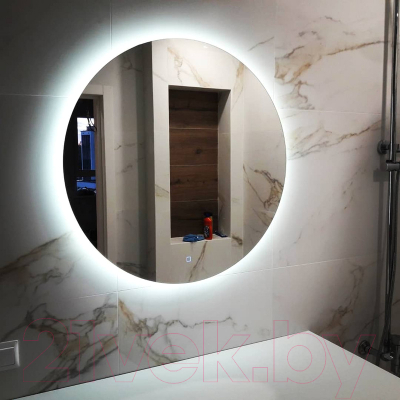 Зеркало Пекам Ring Fly-s 100x100 / ringFly-100x100s (с подсветкой и сенсором на прикосновение)