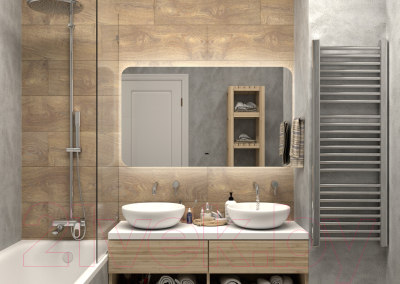 Зеркало Континент Burzhe Led 120x70 (с бесконтактным сенсором, холодная подсветка)