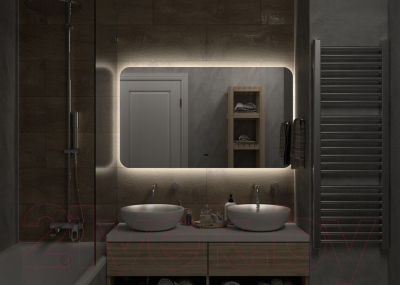 Зеркало Континент Burzhe Led 120x70 (с бесконтактным сенсором, холодная подсветка)