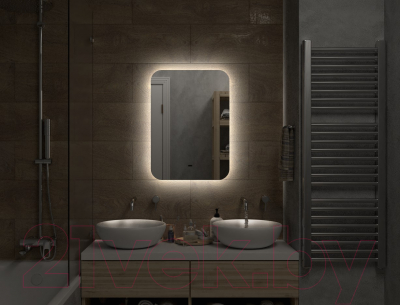 Зеркало Континент Burzhe Led 50x70 (с бесконтактным сенсором, холодная подсветка)