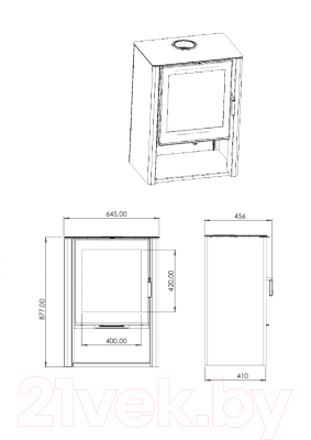 Печь-камин Мета-бел АОТ 7.0-05 (в модификации Севан 7В)