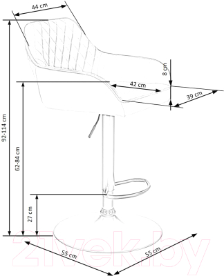 Стул барный Halmar H103