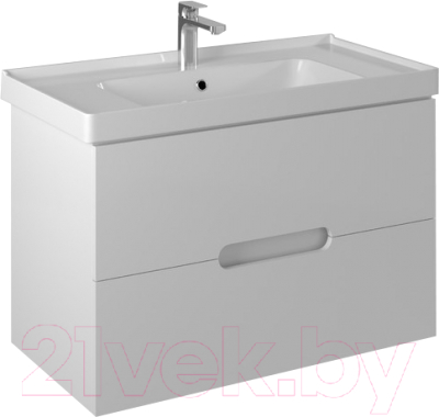 Тумба с умывальником Briz Пола Грэйс 90 / 236 03-18090-15 00 БЕЛ - фото