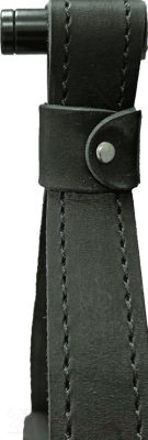 Зеркало Континент Millenium Black Led D 50 (натуральная кожа, черный)