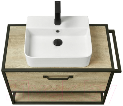 Тумба с умывальником Акватон Лофт Фабрик 80 (1A2424K2LTDU0)