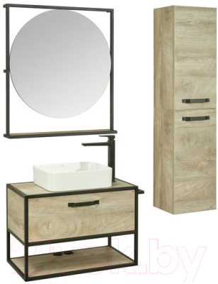 Тумба с умывальником Акватон Лофт Фабрик 80 (1A2424K2LTDU0)