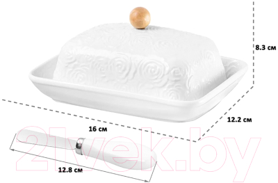 Масленка Elan Gallery Розы / 540436