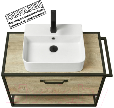 Тумба с умывальником Акватон Лофт Фабрик 80
