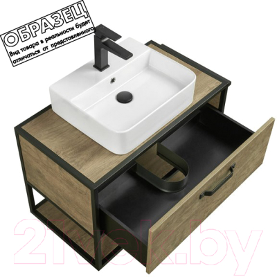 Тумба с умывальником Акватон Лофт Фабрик 80