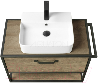 Тумба с умывальником Акватон Лофт Фабрик 80 (1A2424K2LTDY0)