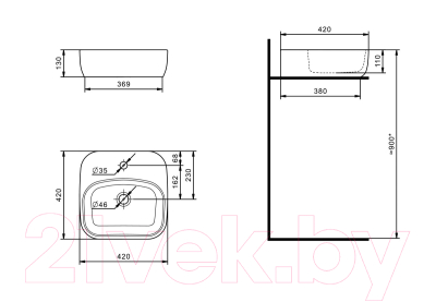 Тумба с умывальником Акватон Лофт Фабрик 80 (1A2424K2LTDY0)