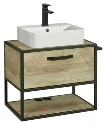 Тумба с умывальником Акватон Лофт Фабрик 65 (1A2423K2LTDU0) - фото