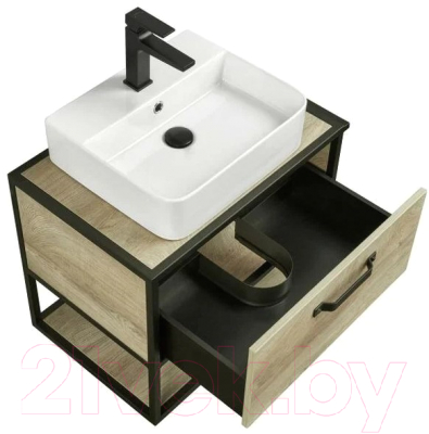 Тумба с умывальником Акватон Лофт Фабрик 65 (1A2423K2LTDU0)