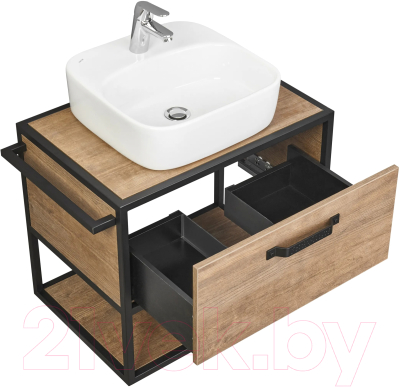 Тумба с умывальником Акватон Лофт Фабрик 65 (1A2423K2LTDY0)