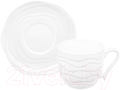 Набор для чая/кофе Elan Gallery Айсберг волны / 540410 (12пр.)