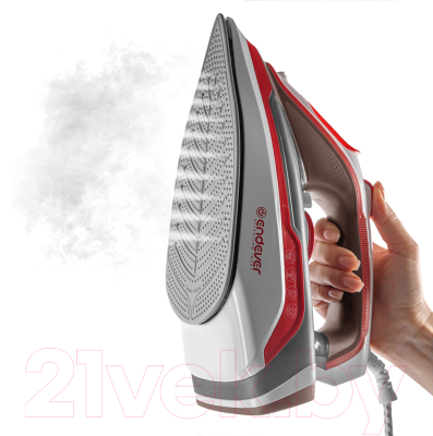 Утюг Endever Delta-223 (красный/белый)