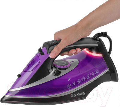 Утюг Endever Delta-222 (фиолетовый/черный)