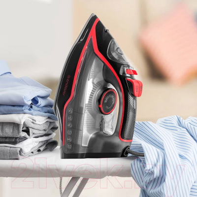 Утюг Endever Delta-216 (черный/красный)