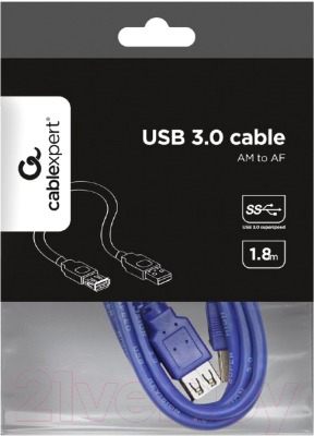 Удлинитель кабеля Gembird CCP-USB3-AMAF-6