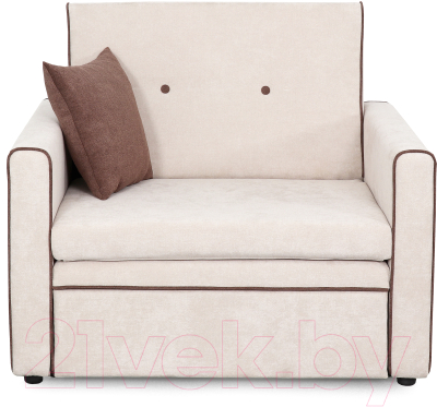 Кресло-кровать Мебельград Скаут Стандарт (торонто светло-бежевый/торонто коричневый)