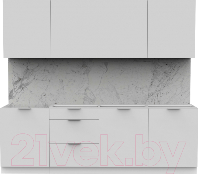 Готовая кухня Интермебель Микс Топ-8 2.4м без столешницы - фото