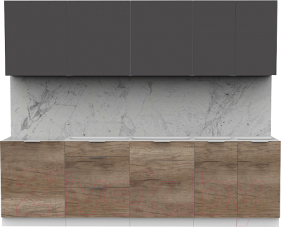 Готовая кухня Интермебель Микс Топ-9 2.6м без столешницы - фото