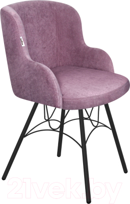 Стул Sheffilton SHT-ST39/S100 (пыльная роза/черный муар) - фото