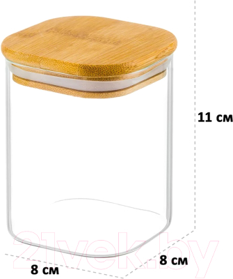 Емкость для хранения Elan Gallery Crystal glass / 360067