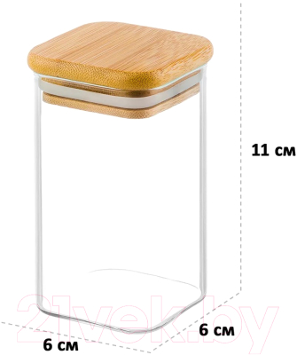 Емкость для хранения Elan Gallery Crystal glass / 360068