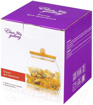 Емкость для хранения Elan Gallery Crystal glass / 360100