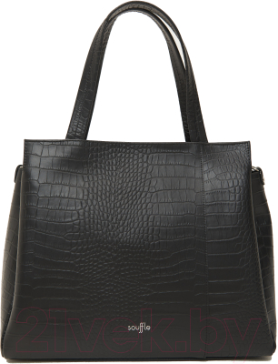 Сумка Souffle 322 / 3225001 (черный кайман эластичный) - фото