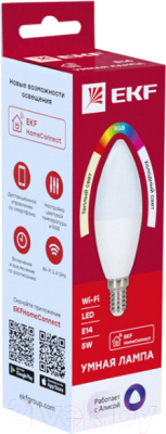 Умная лампа EKF Connect 5W WIFI RGBW E14 / slwf-e14-rgbw