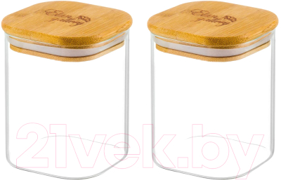 Набор емкостей для хранения Elan Gallery Crystal glass / 360070 - фото