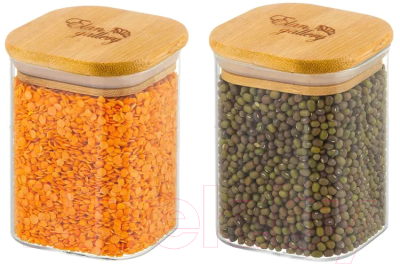 Набор емкостей для хранения Elan Gallery Crystal glass / 360070