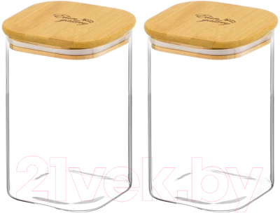 Набор емкостей для хранения Elan Gallery Crystal glass / 360071 - фото