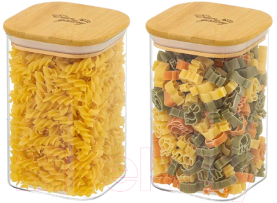 Набор емкостей для хранения Elan Gallery Crystal glass / 360071