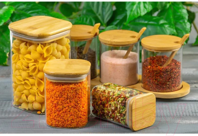 Набор емкостей для хранения Elan Gallery Crystal glass / 360073