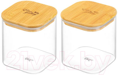 Набор емкостей для хранения Elan Gallery Crystal glass / 360093 - фото