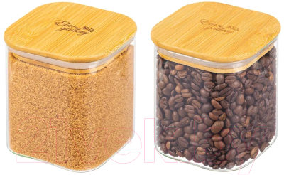 Набор емкостей для хранения Elan Gallery Crystal glass / 360093