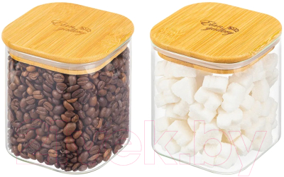 Набор емкостей для хранения Elan Gallery Crystal glass / 360093